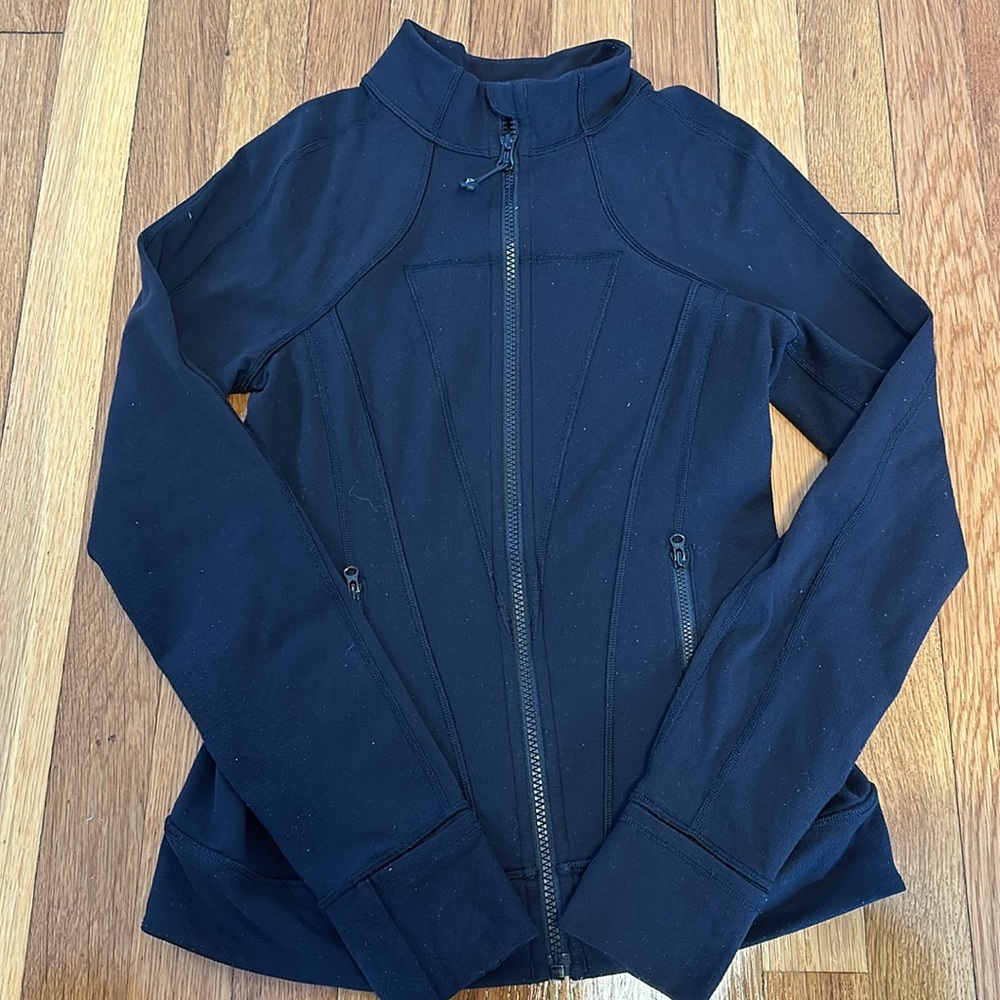 Ivivva Black long sleeve zip up, size 14